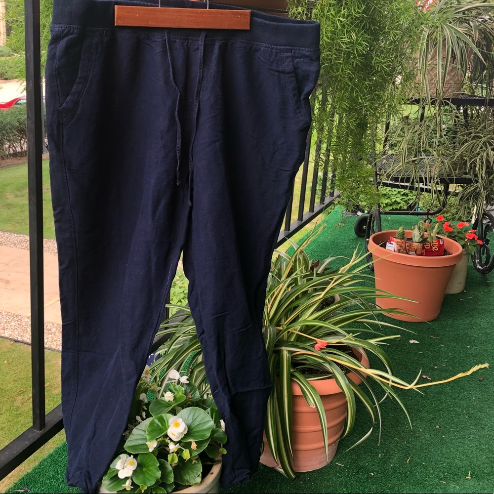 Linen joggers